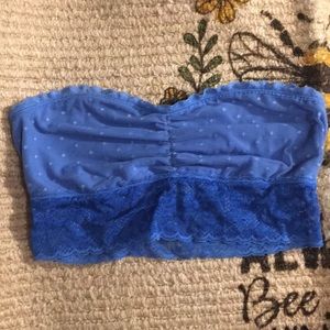 Aerie unlined bandeau, Lacey blue size small